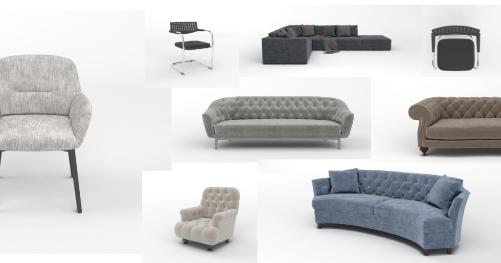 Image of grey Multi-functional Furniture like Sofa and chairs 