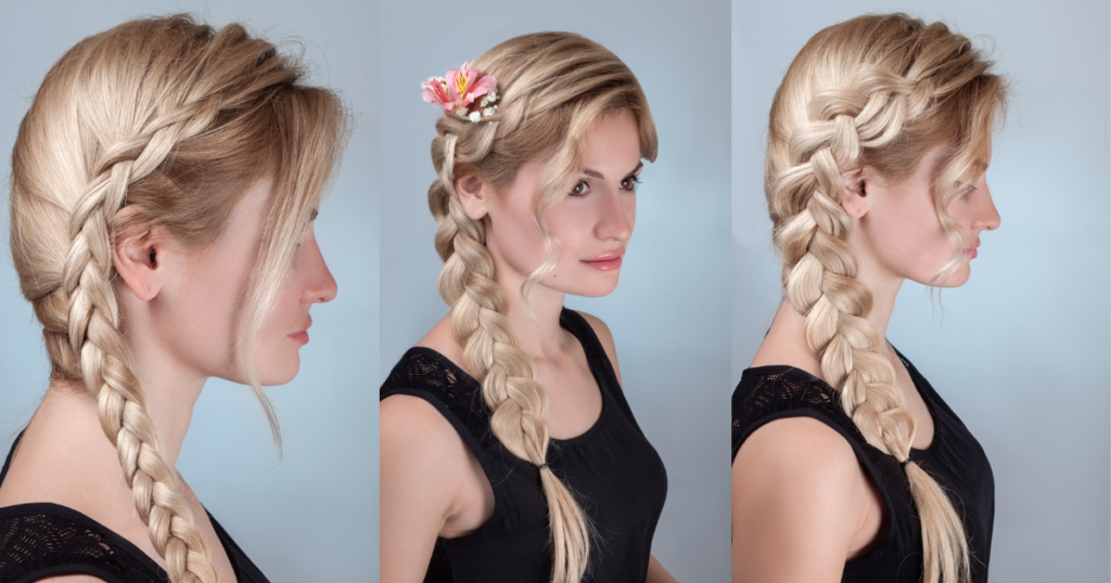 Image of woman with headband Braid style 