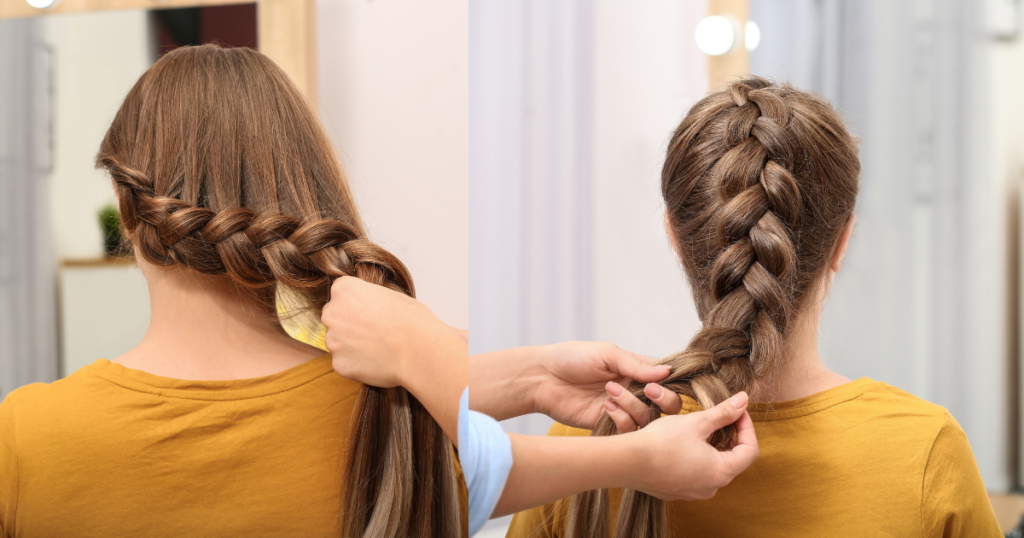 Image of woman with French Braid style 